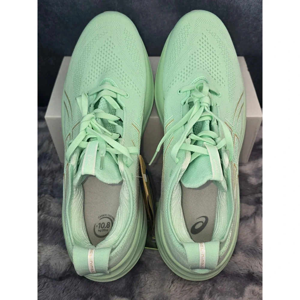 NWT ASICS GEL-Nimbus 26 Mint Tint Running Shoes Women 13/ Men 11.5